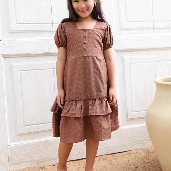 Mini Josie Embroidered Long Dress