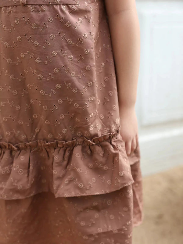 Mini Josie Embroidered Long Dress