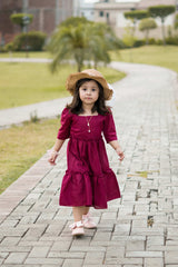 Mini Plum Blossom In Cotton Baby & Toddler Dresses  - Sowears