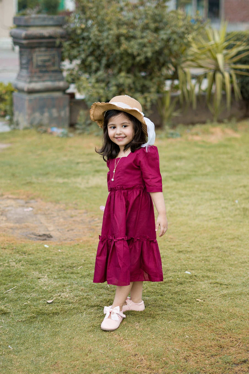 Mini Plum Blossom In Cotton Baby & Toddler Dresses  - Sowears