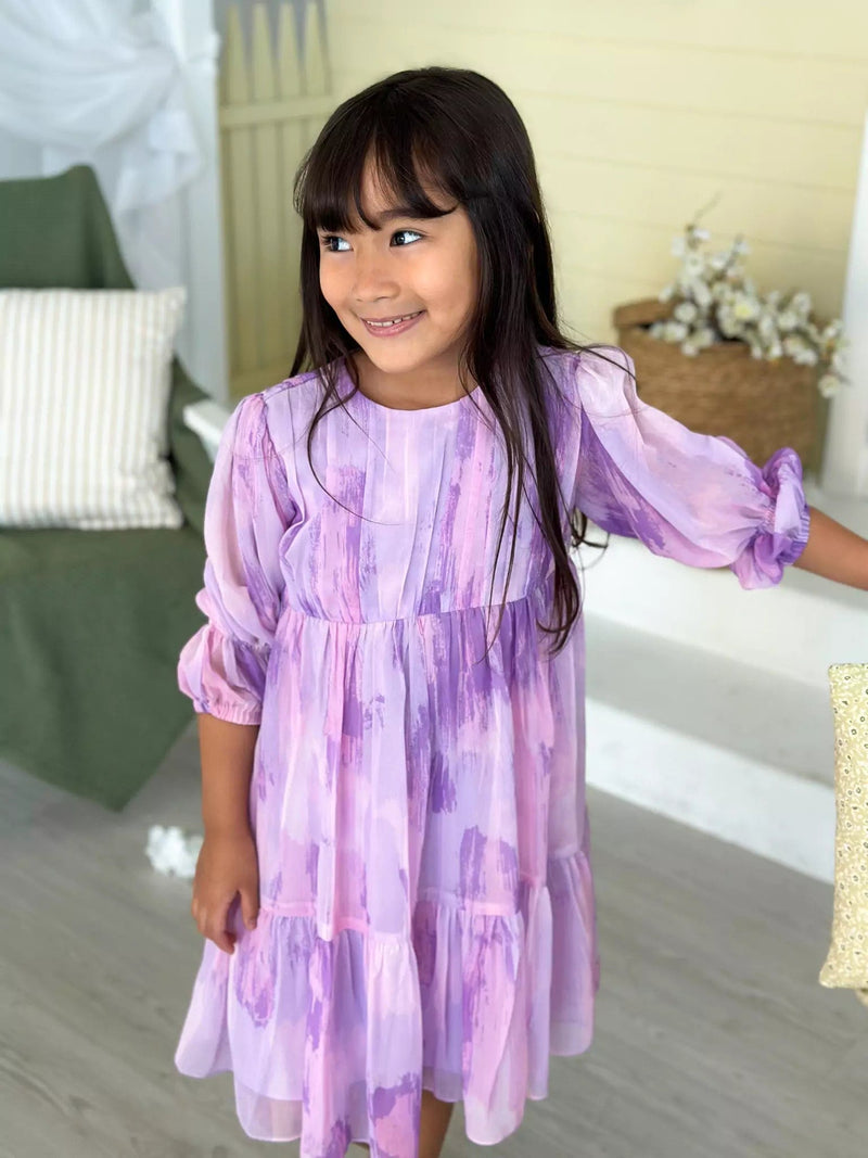 Mini Purple Hues Baby & Toddler Dresses  - Sowears