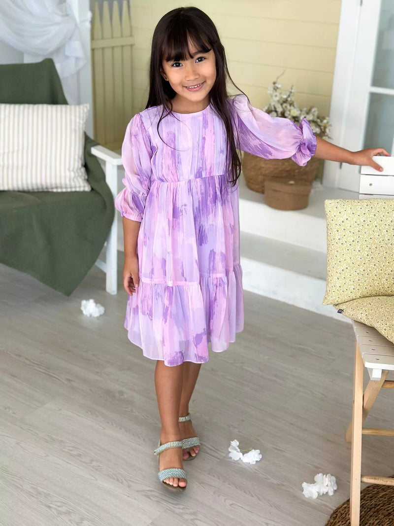 Mini Purple Hues Baby & Toddler Dresses  - Sowears