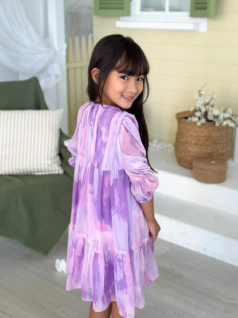 Mini Purple Hues Baby & Toddler Dresses  - Sowears