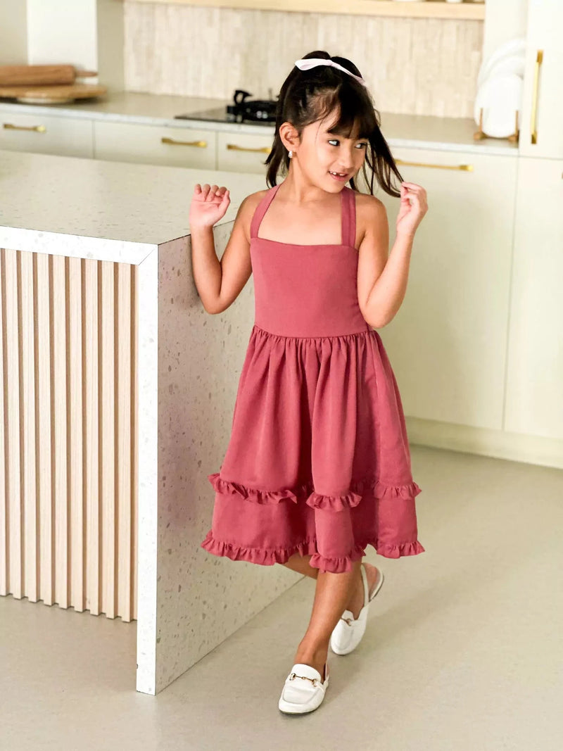 Mini Zelie Frill Dress For Girls Baby & Toddler Dresses  - Sowears