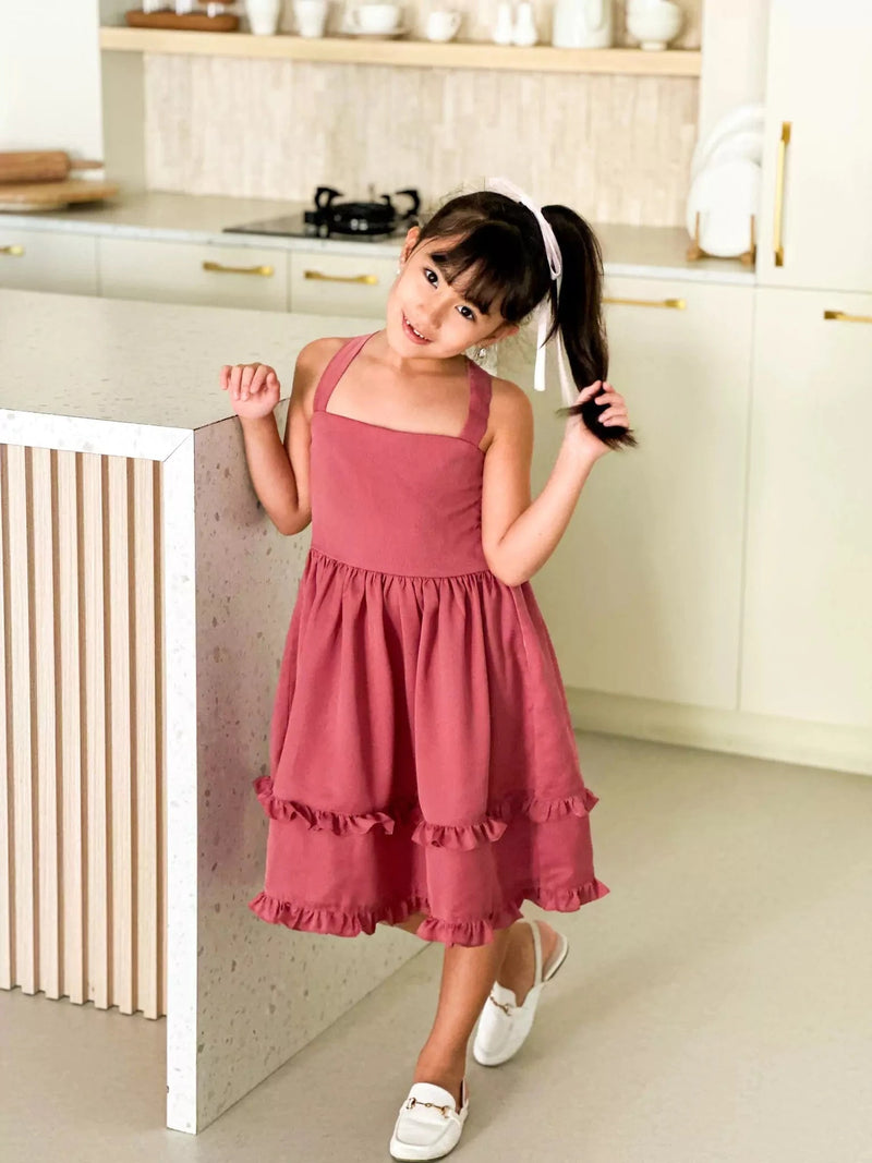 Mini Zelie Frill Dress For Girls Baby & Toddler Dresses  - Sowears