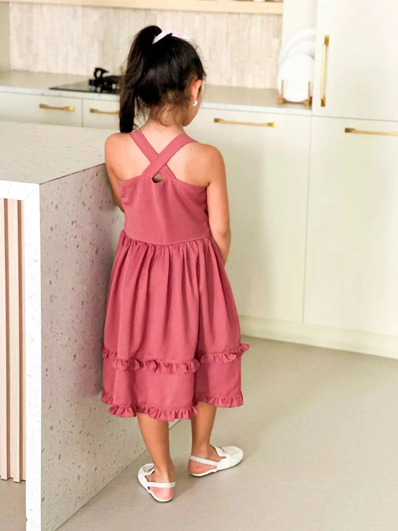 Mini Zelie Frill Dress For Girls Baby & Toddler Dresses  - Sowears