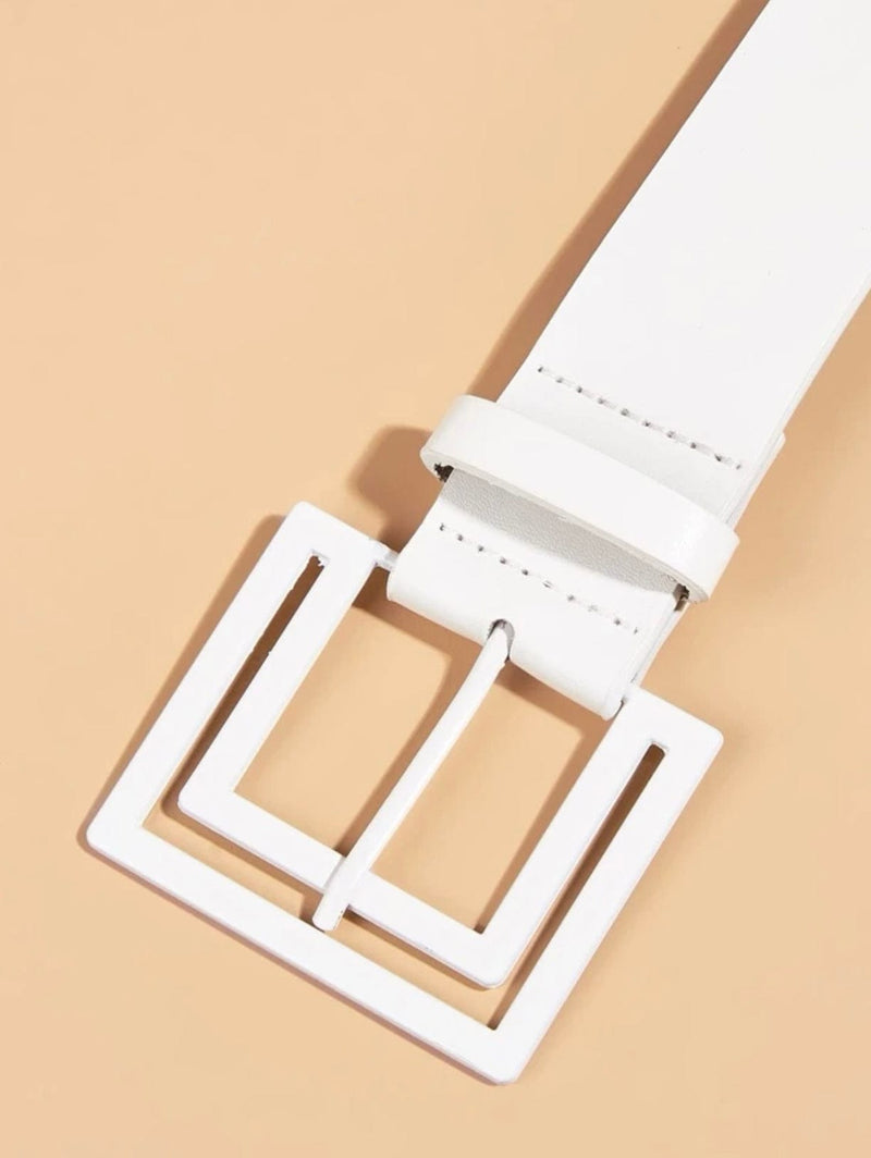 White buckle belt Belts  - Sowears