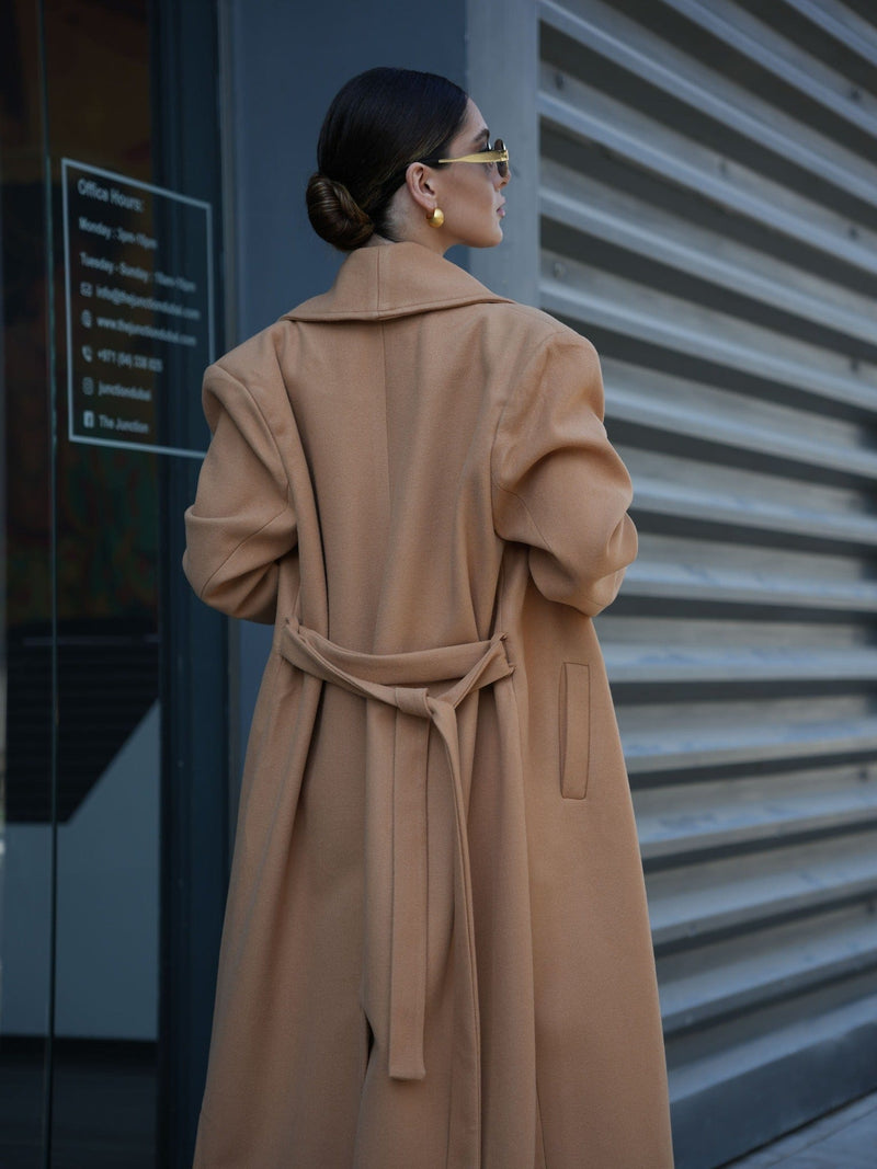 Muse Long Coat - Beige Coats & Jackets  - Sowears