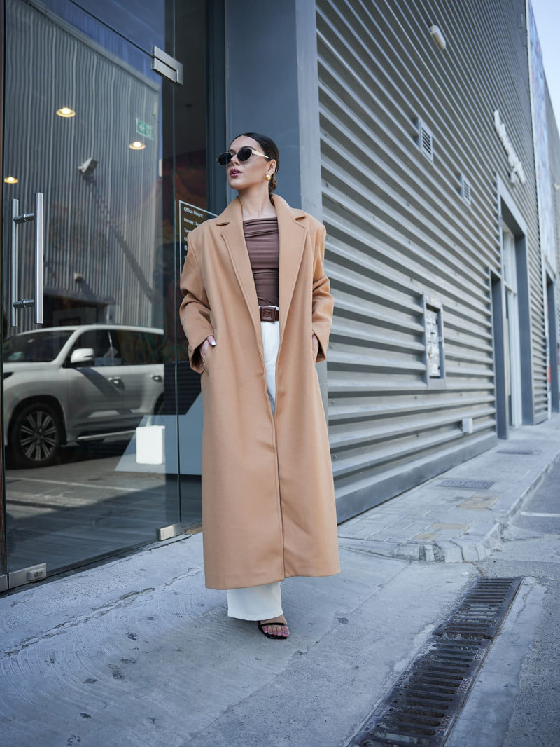 Muse Long Coat - Beige Coats & Jackets  - Sowears