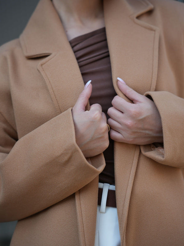 Muse Long Coat - Beige Coats & Jackets  - Sowears