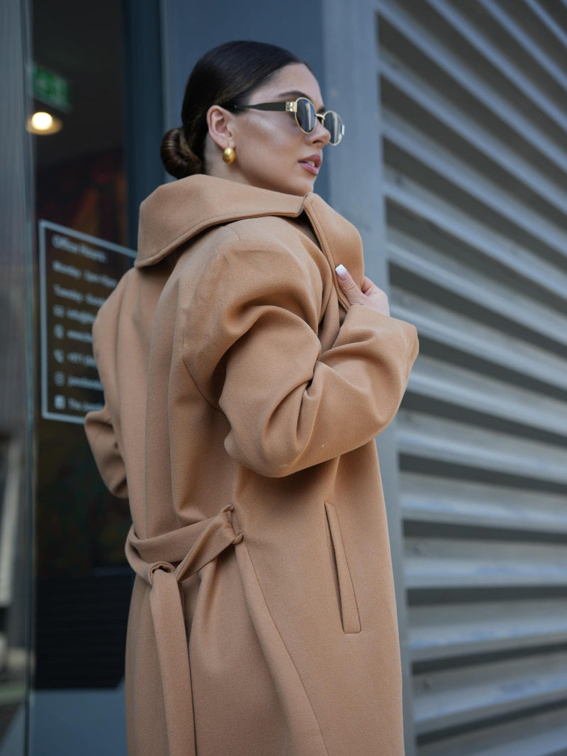 Muse Long Coat - Beige Coats & Jackets  - Sowears