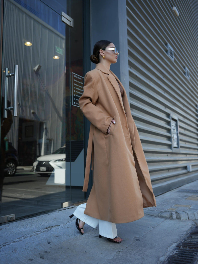 Muse Long Coat - Beige Coats & Jackets  - Sowears