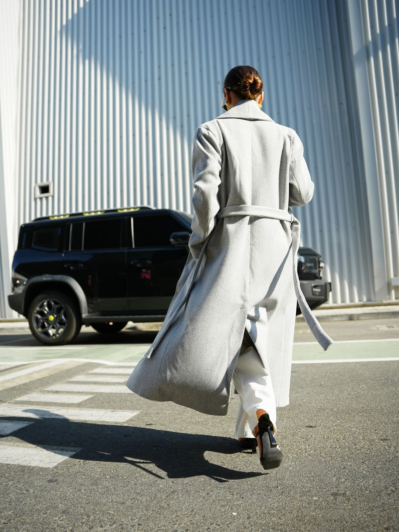 Muse Long Coat - Grey Coats & Jackets  - Sowears