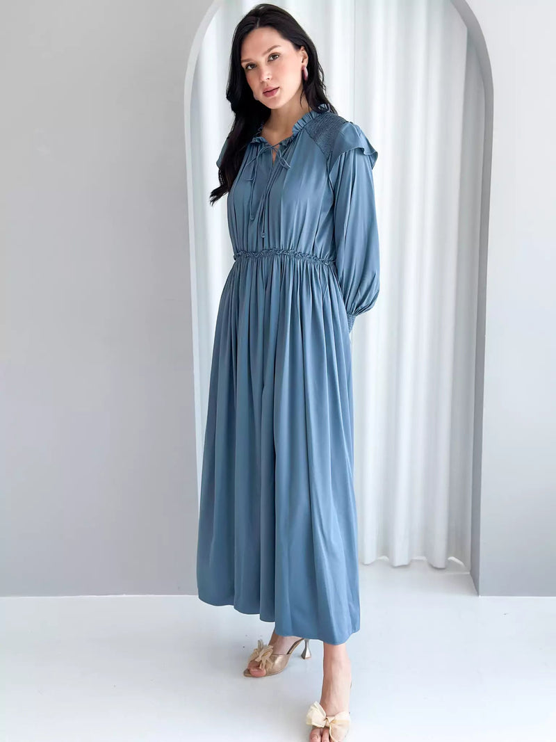 Anastasia Long Dress - Blue
