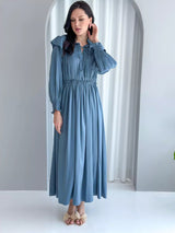 Anastasia Long Dress - Blue Dresses  - Sowears