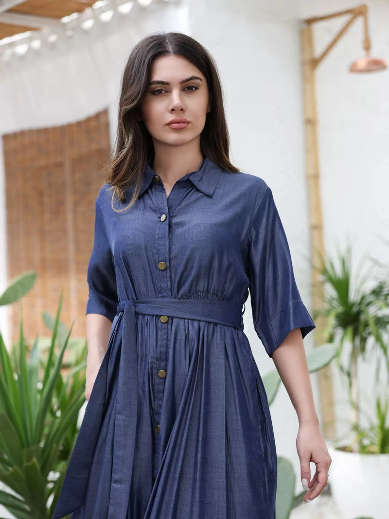 Ashen Long Dress Dresses  - Sowears