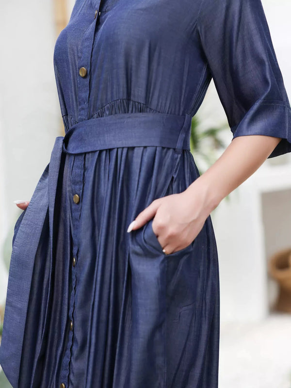 Ashen Long Dress Dresses  - Sowears