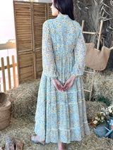 Audra Floral Lace Long Dress Dresses  - Sowears