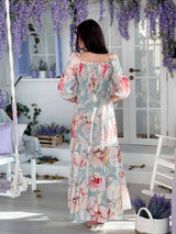 Azure Smock Dress Dresses  - Sowears