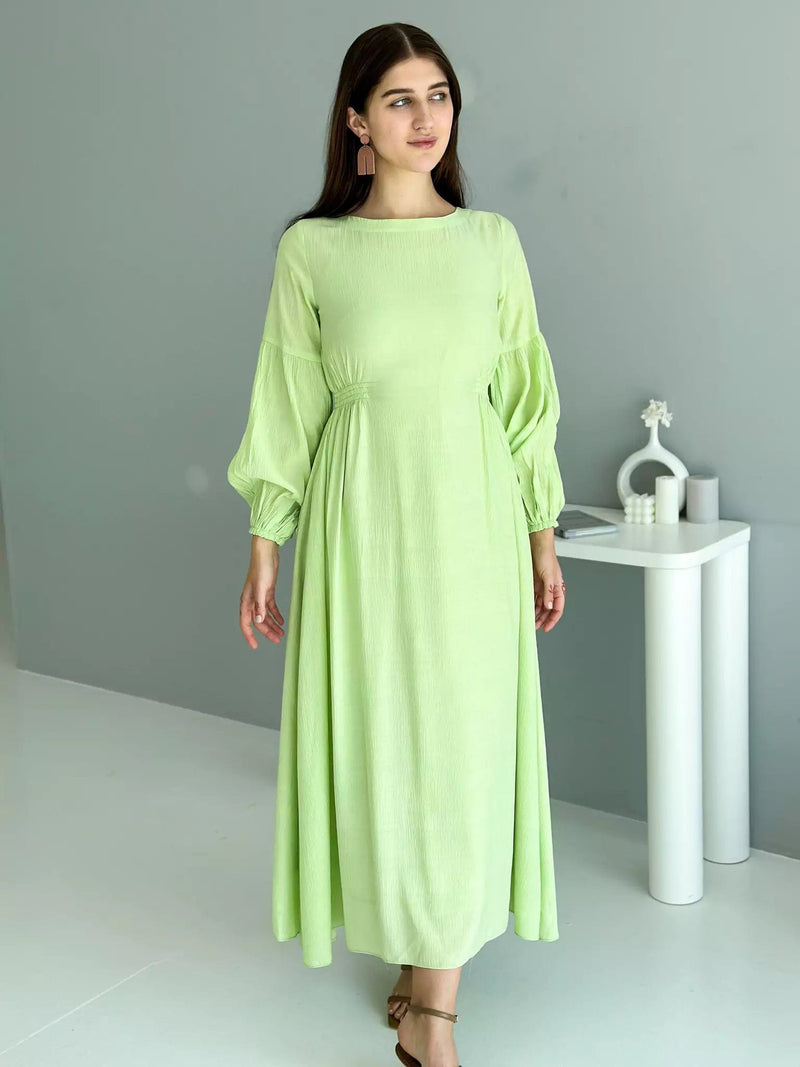 Birch Solid Long Dress Dresses  - Sowears