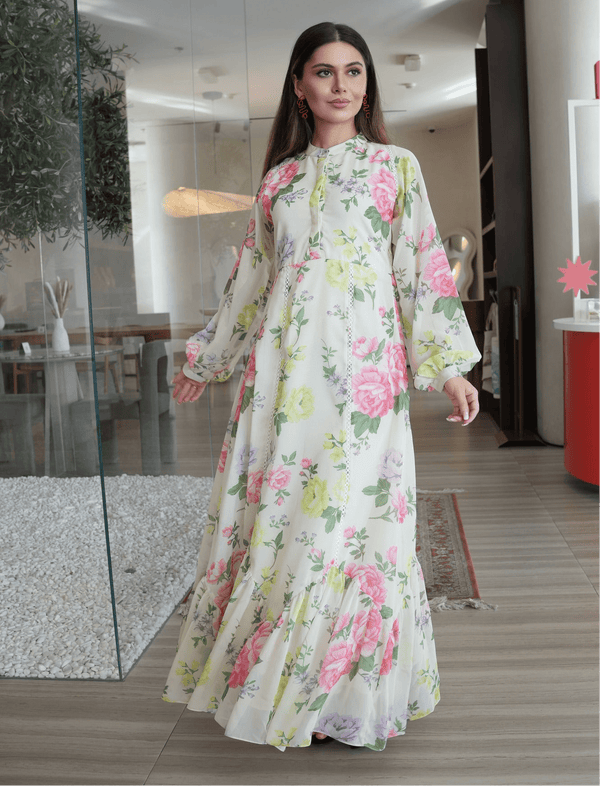 Bloomcore Floral Long Dress Dresses  - Sowears