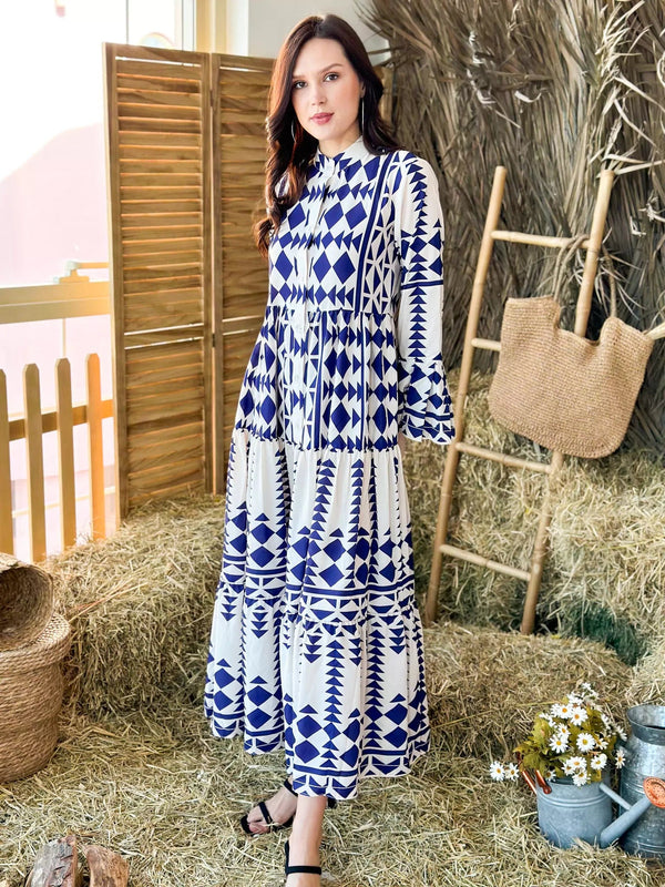 sachin and babi light blue dress Dress based on the motifs of a traditional shirt with designer embroidery  black • Gaptuvalnya