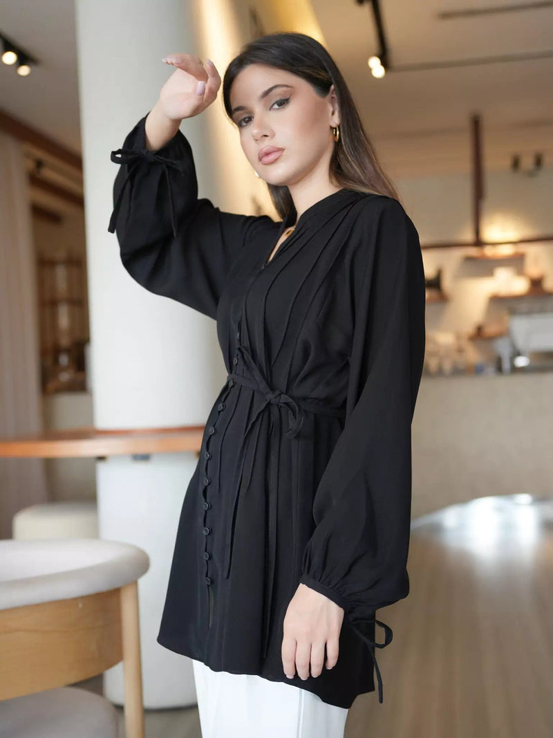 Bruskell Shirt In Black Dresses  - Sowears