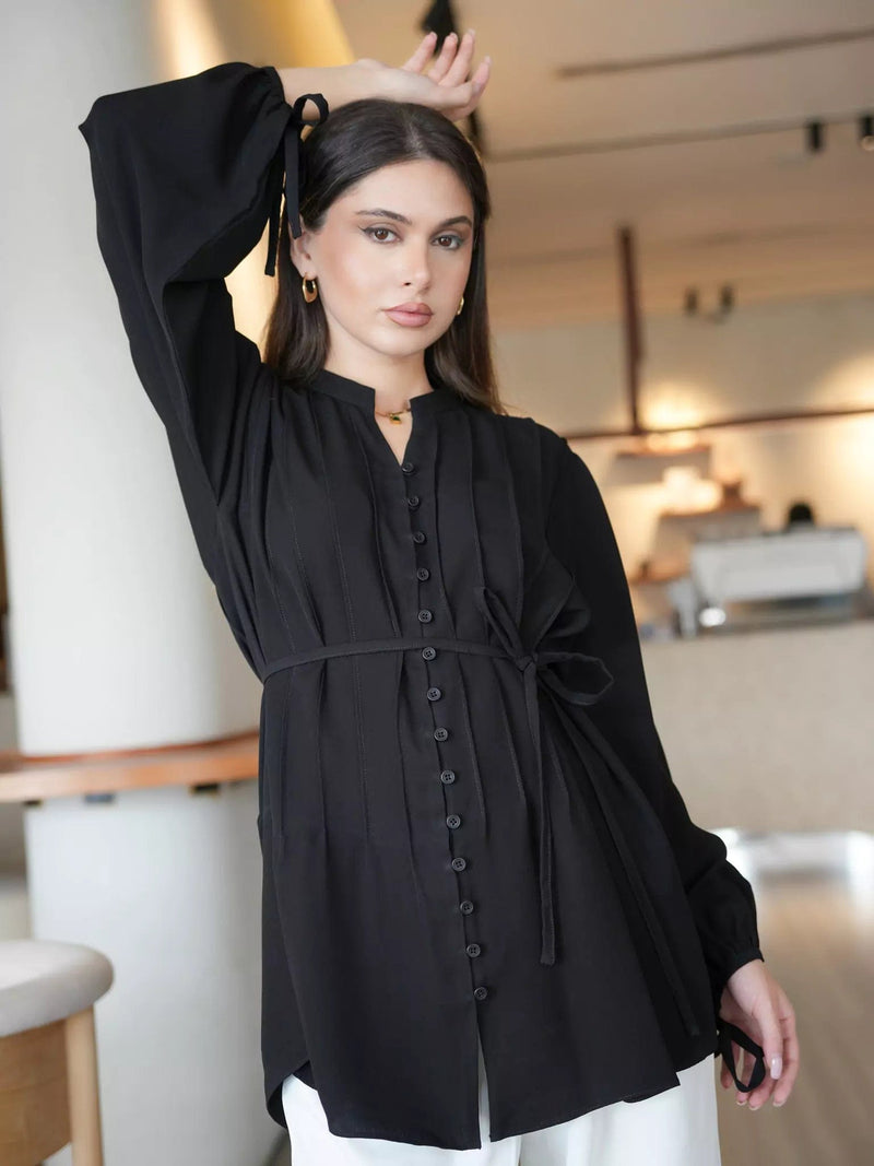 Bruskell Shirt In Black Dresses  - Sowears