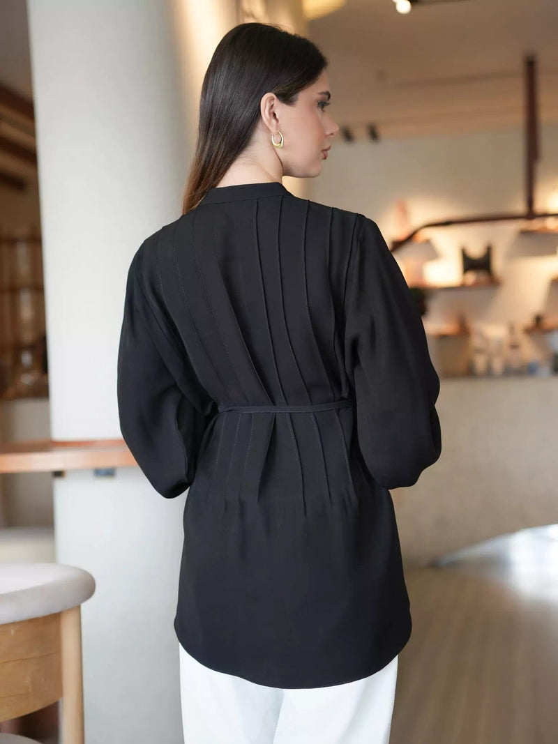 Bruskell Shirt In Black Dresses  - Sowears