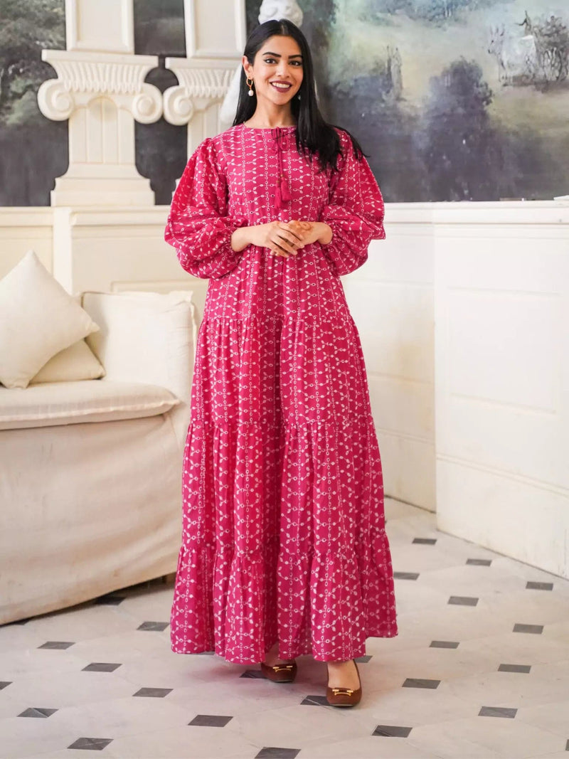 Bushy Cutwork Embroidered Dress1