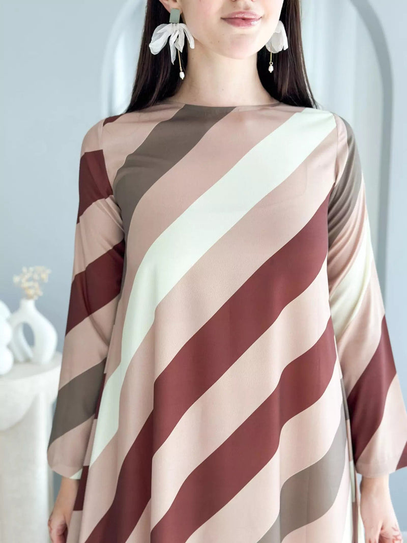 Long dress with stripes best sale