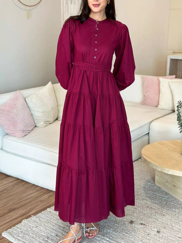 Long cotton dresses with pockets online