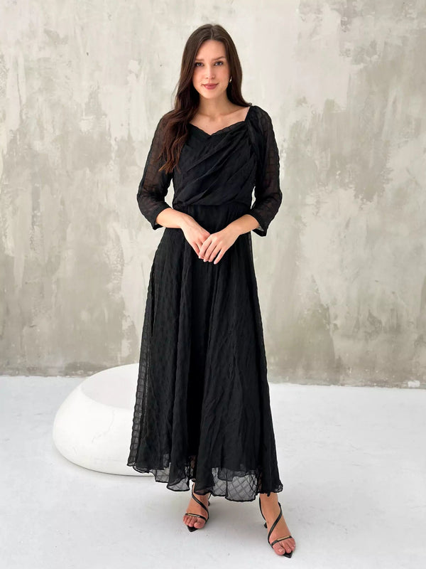 Buy Black Maxi Dresses Online | Black Frocks for Women