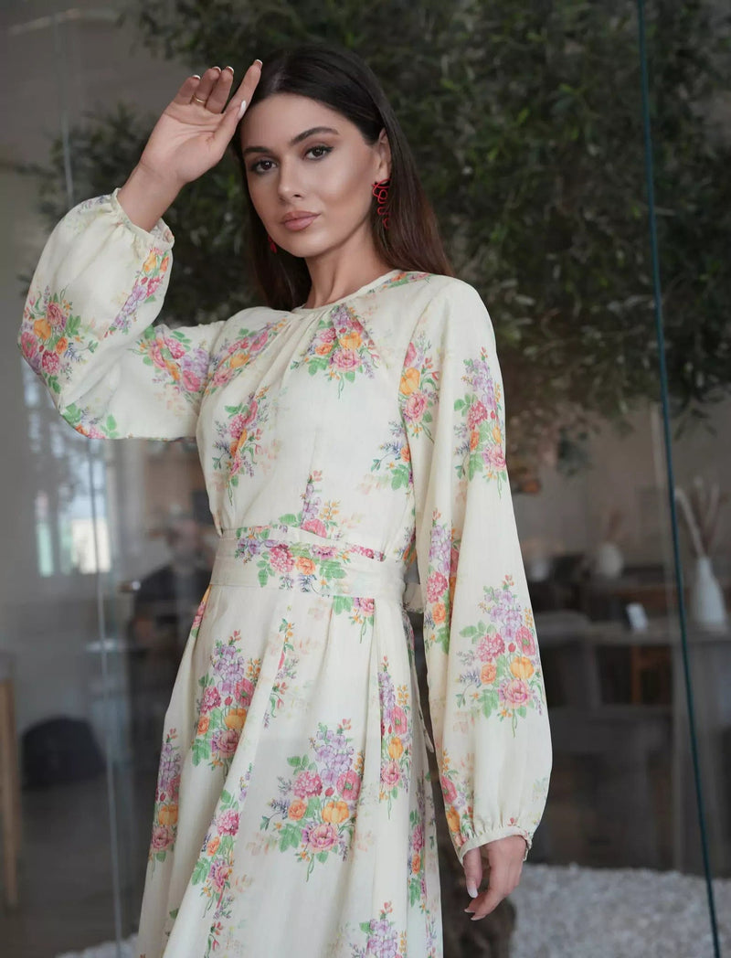 Clustry Floral Dresses  - Sowears