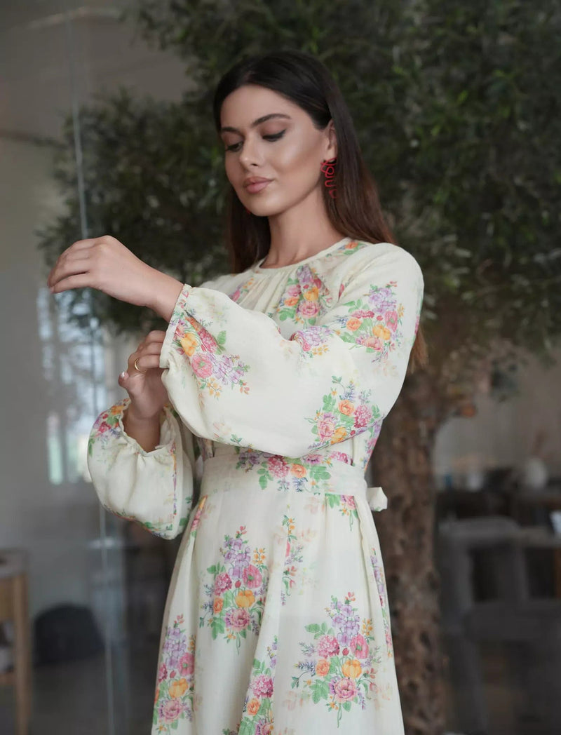 Clustry Floral Dresses  - Sowears