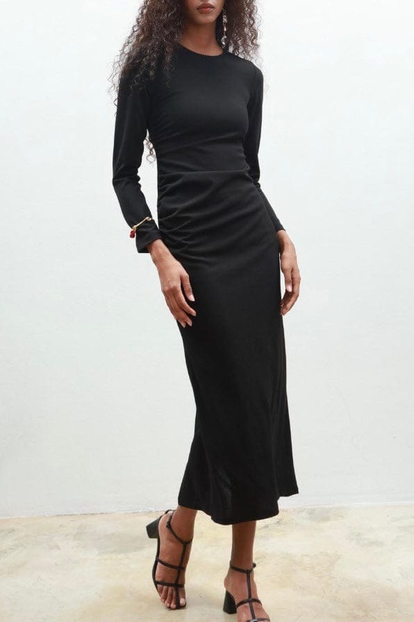 Cozy Black Bodycon Dress Dresses  - Sowears