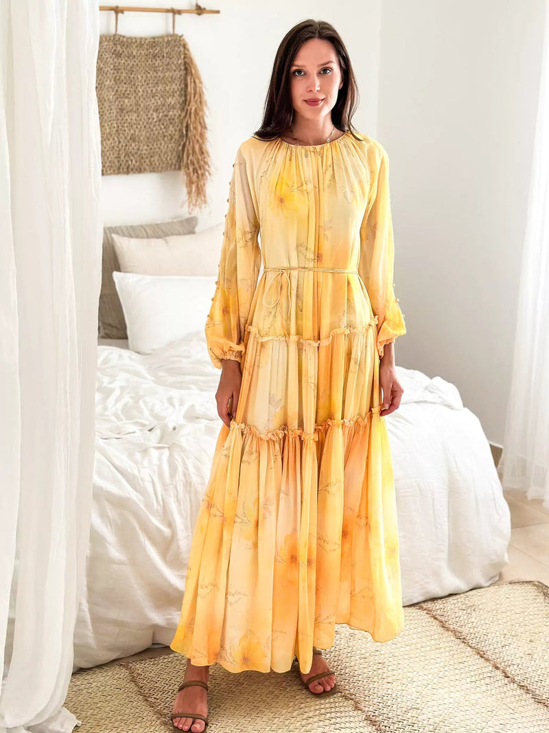 Day Lily Long Dress Dresses  - Sowears