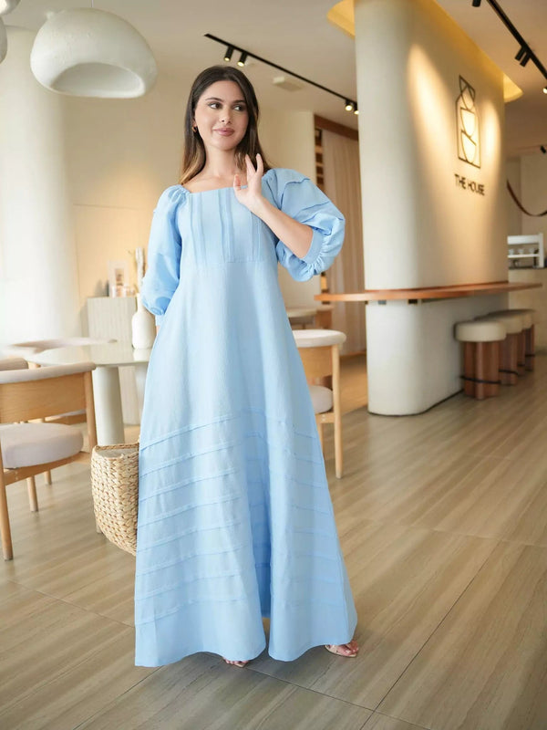 Ethereal Frost Blue Dress Dresses  - Sowears