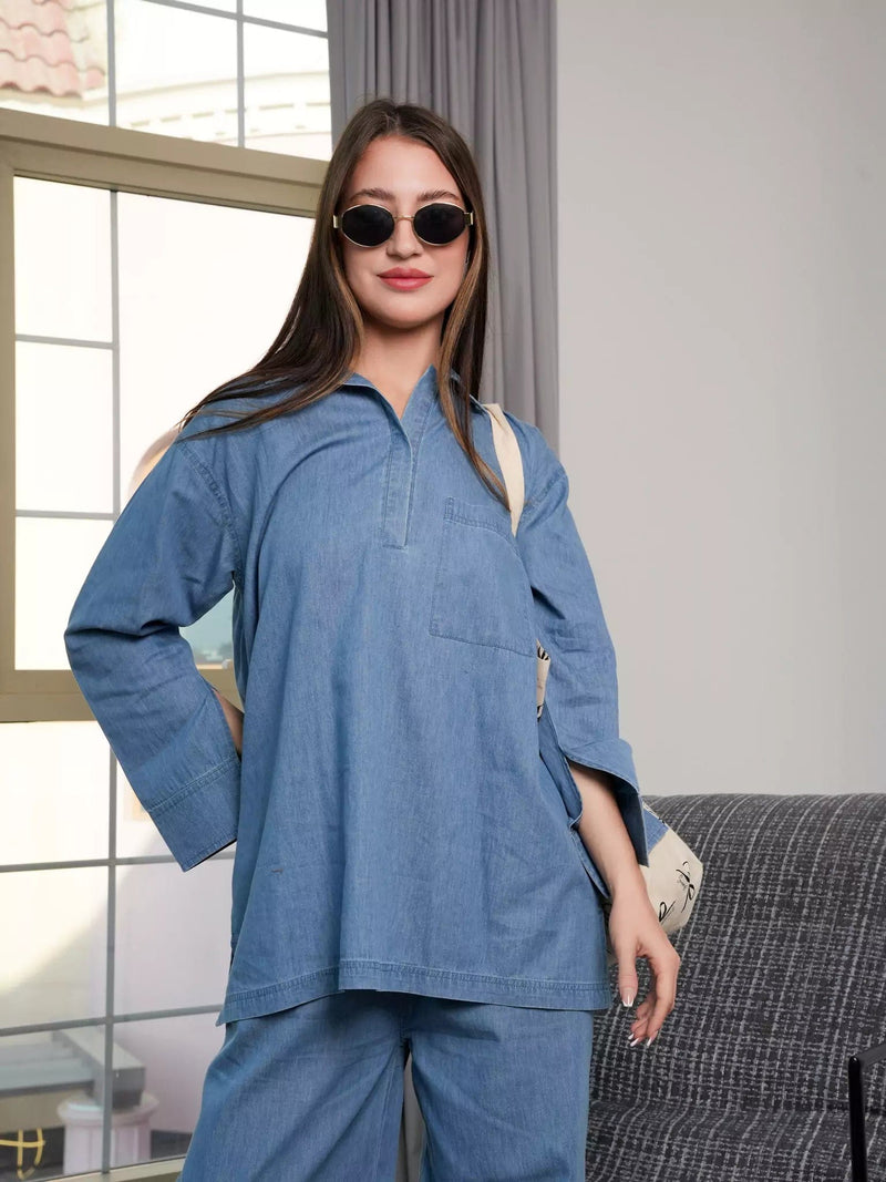 Evan Denim Shirt Dresses  - Sowears