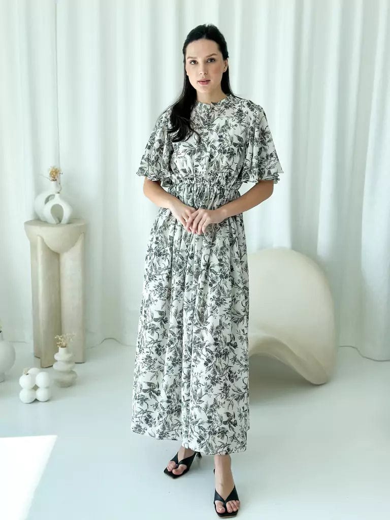 Flary Long Floral Dress Dresses  - Sowears