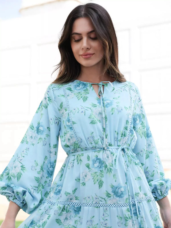 Floral Waltz Lacey Dress