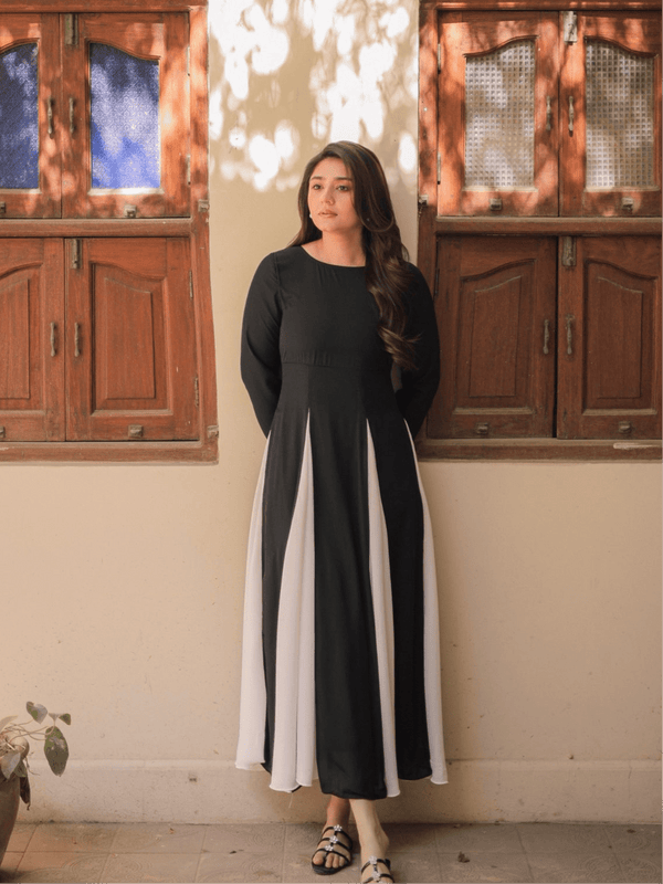 long black and white dress Fossor Black And White Dress