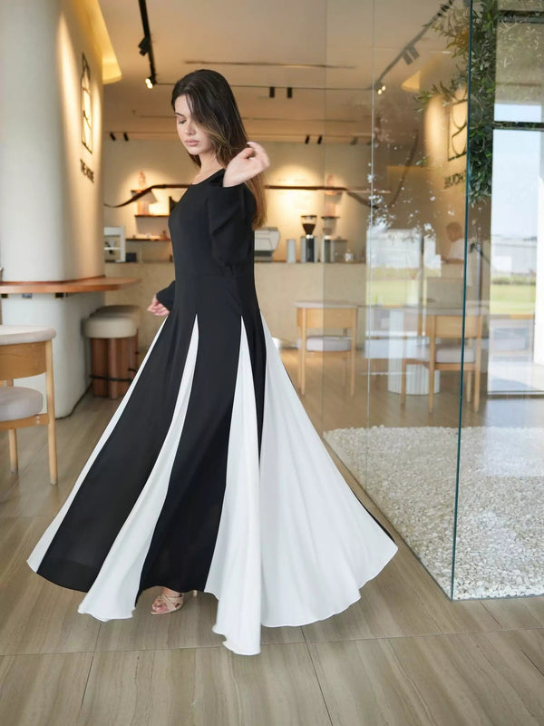 Fossor Black And White Dress Fossor Black And White Dress