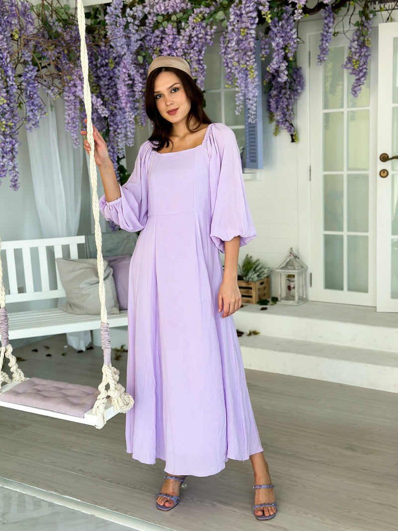 French Sole Lilac Dress Dresses  - Sowears
