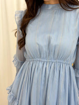 Frozen Petal Frill Dress Dresses  - Sowears