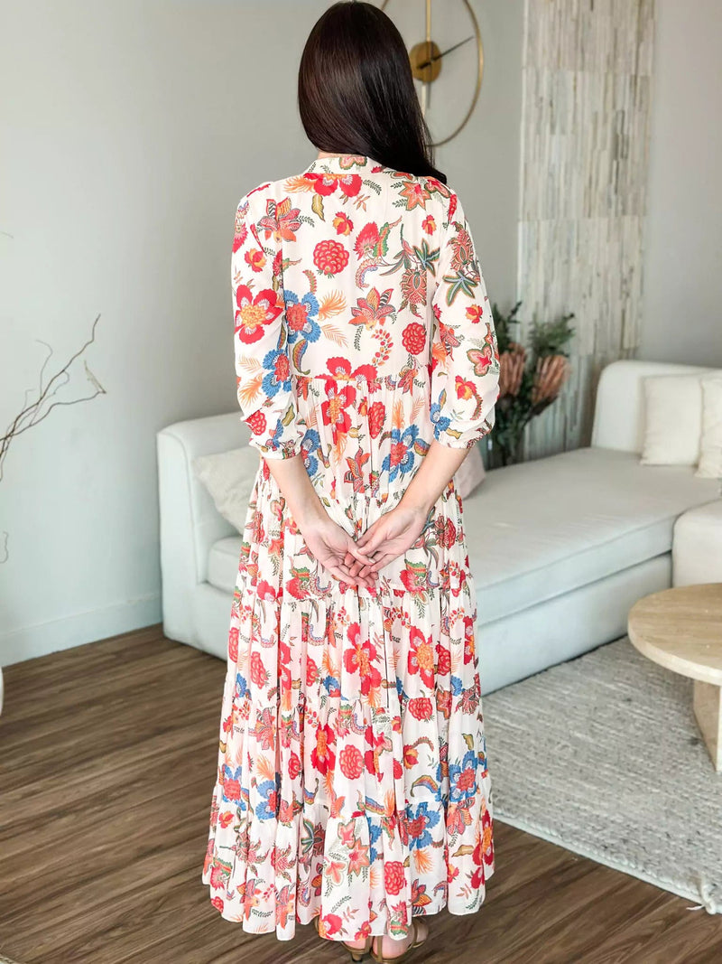 Hattie Floral Long Dress Dresses  - Sowears