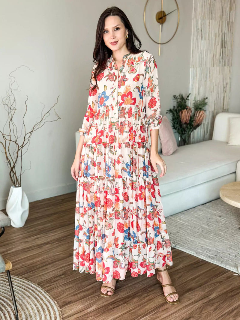 Hattie Floral Long Dress Dresses  - Sowears