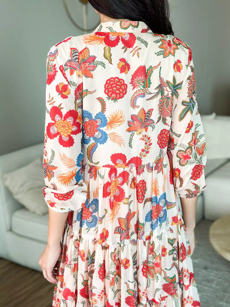 Hattie Floral Long Dress Dresses  - Sowears