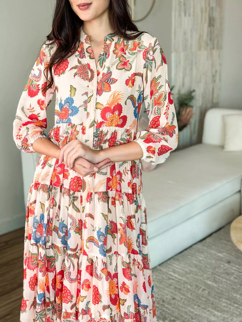 Hattie Floral Long Dress Dresses  - Sowears