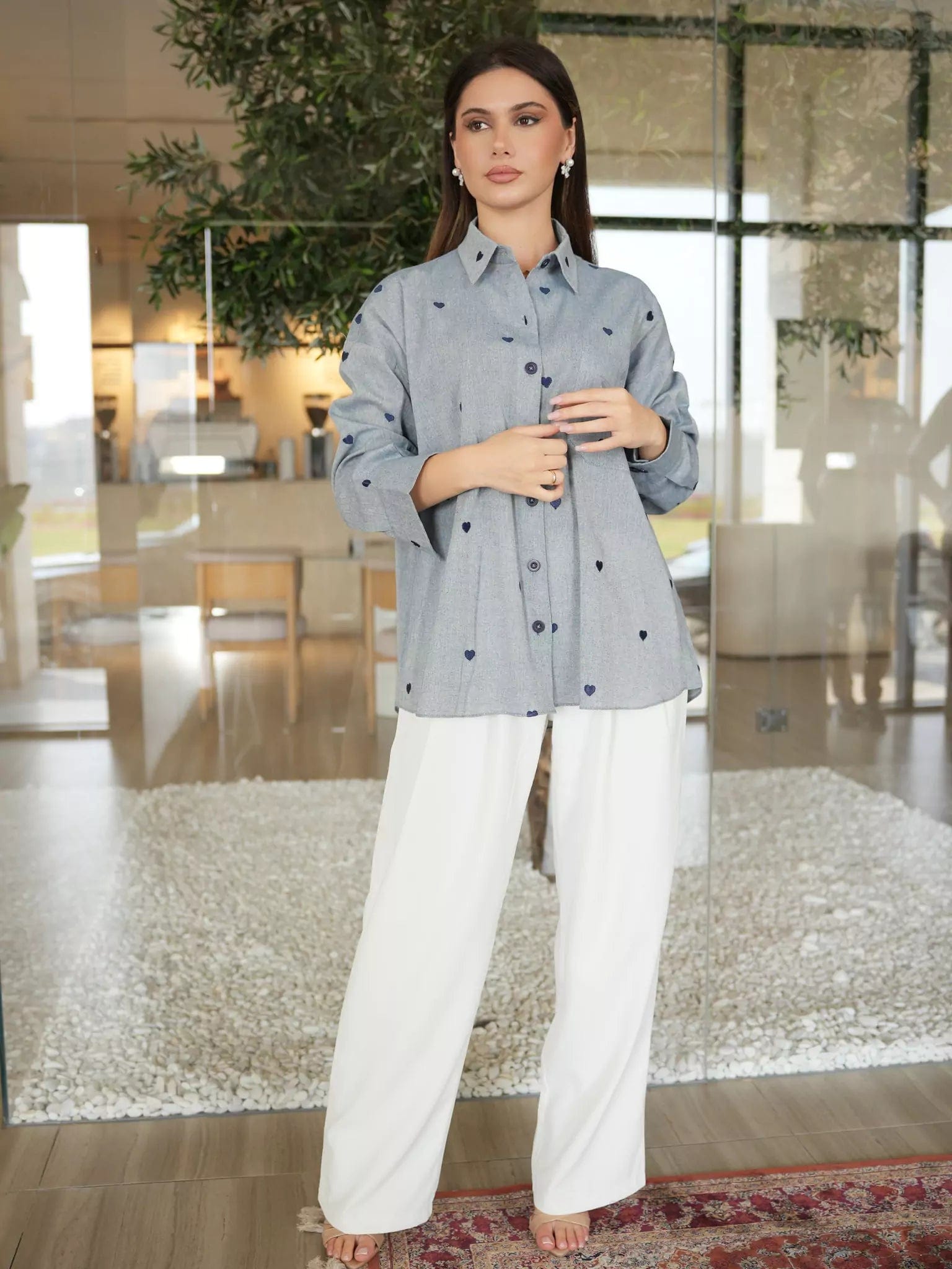 Hearty Buttondown shirt Dresses  - Sowears